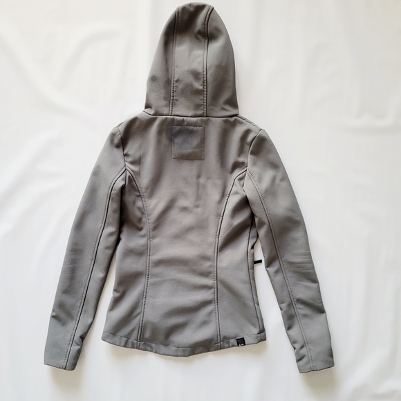 Bench Women's Grey Soft Shell Hooded Jacket - XS - Picture 13 of 15